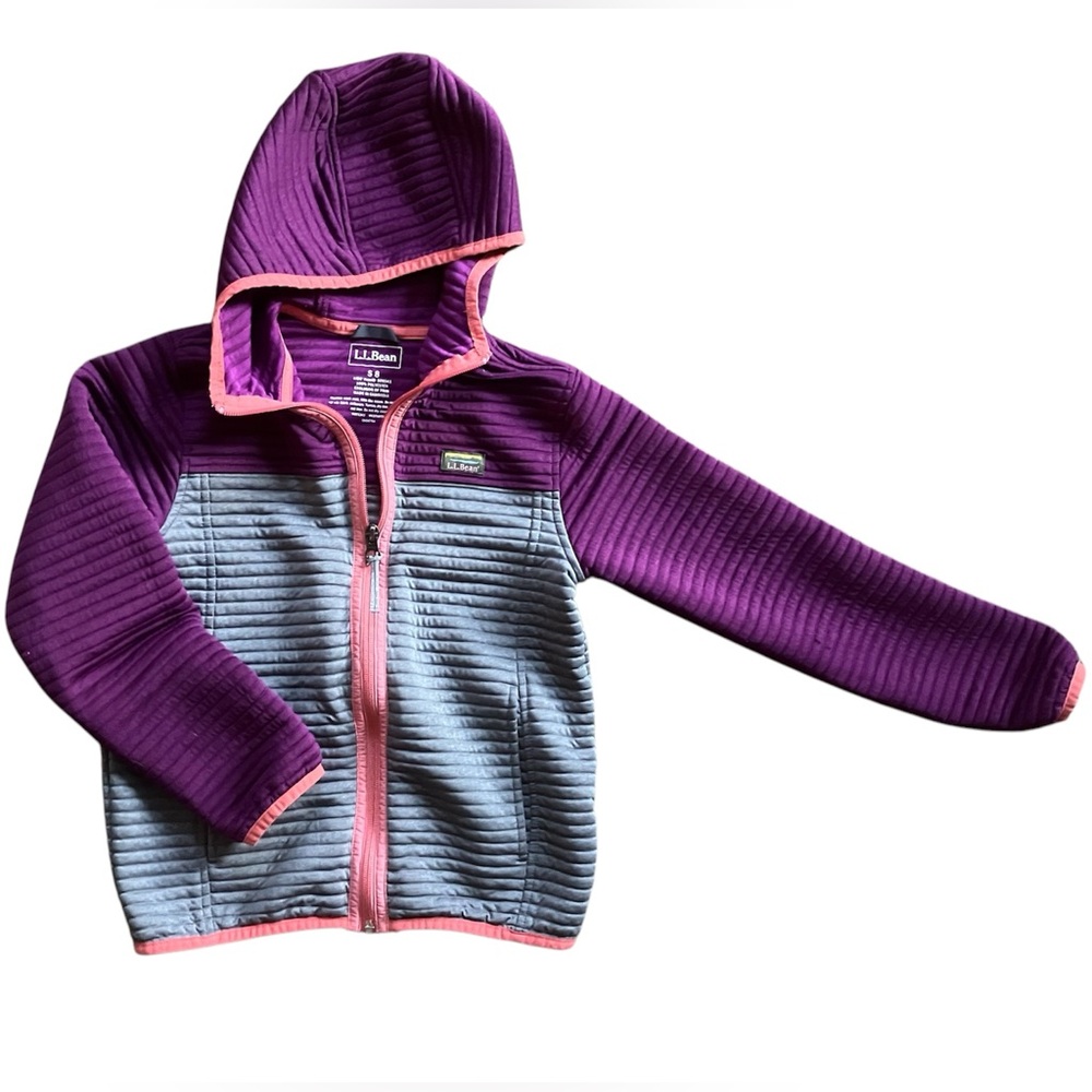LL Bean Airlight Hoodie Girls Small